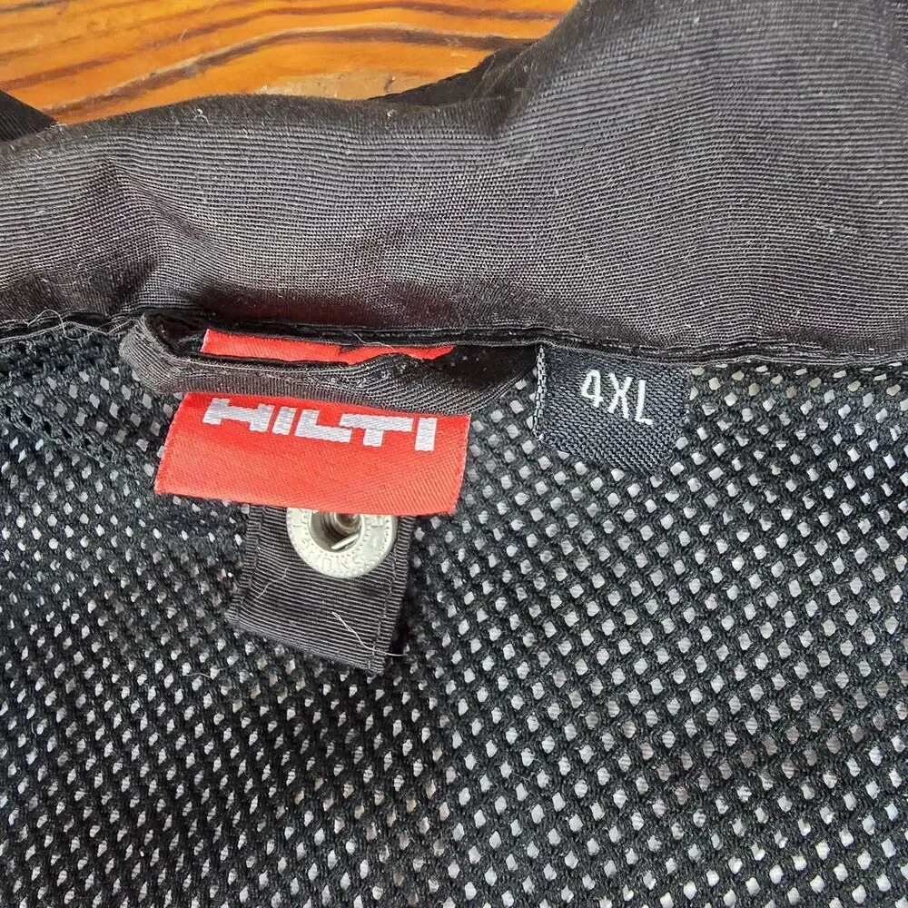 HILTI Women's 4XL water proof Soft Shell Full Zip Coat Jacket Red Tools Pockets